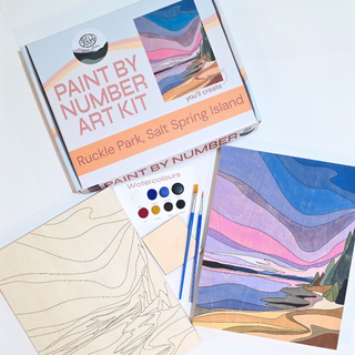 Paint By Number Art Kit - Ruckle Park, Salt Spring Island